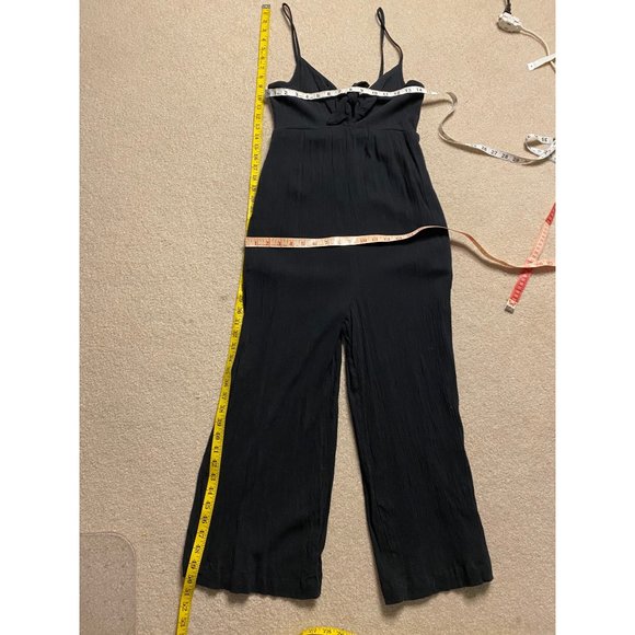 Aerie Gauze Crop Jumpsuit with Pockets Size Small - Picture 6 of 10